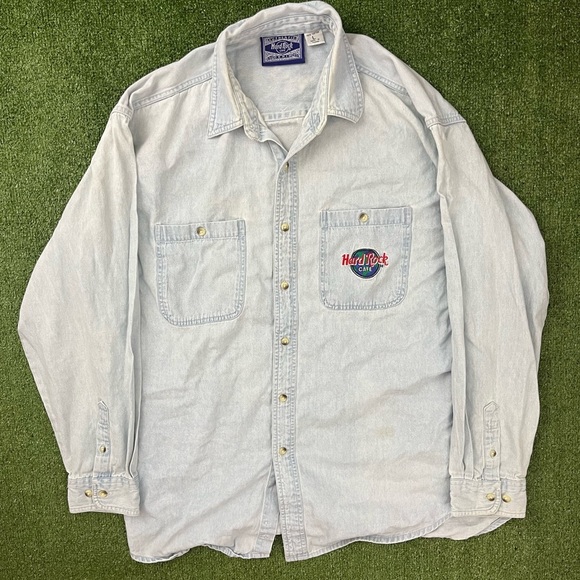 Denim Hard rock Button up - Picture 1 of 6
